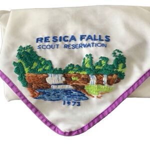 Vintage Boy Scouts 1973 Resica Falls Scout Reservation Neckerchief